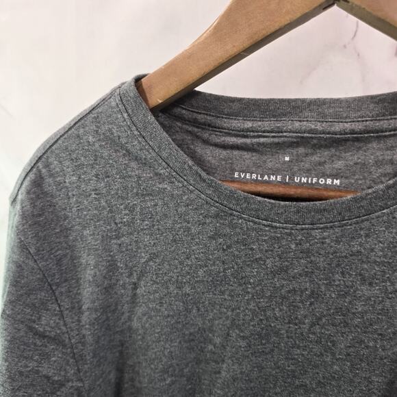 Everlane T Shirt Mens Gray Short Sleeve Crew Organic Cotton Lightweight - Picture 2 of 9